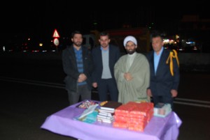 بخشدار لاریجان در لحظه تحویل سال به امام زاده هاشم رفت