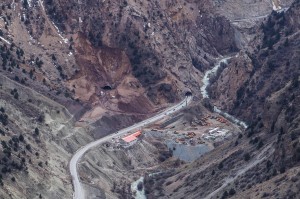 ریزش در جاده هراز